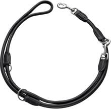 Guinzaglio HUNTER Round & Soft, regolabile, nero, 8 mm/200 cm