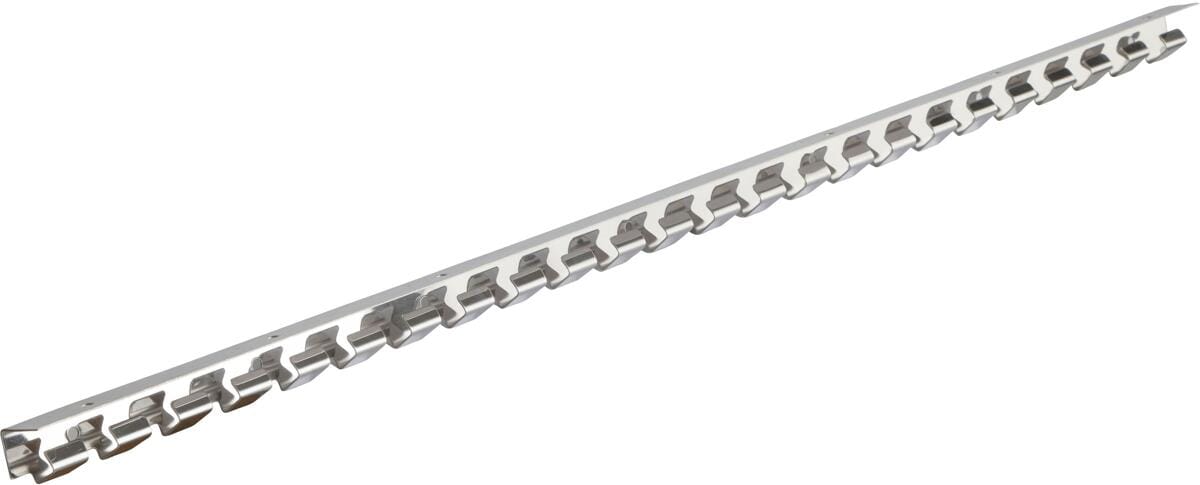 KERBL Hakenleiste für PVC-Vorhang, Edelstahl, 125cm