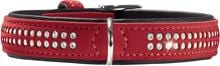 Collare HUNTER Softie Deluxe, rosso/nero, XS-S, 40 cm