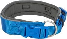 Trixie Premium Halsband, extra breit, royalblau/grafit, S-M, 33-42cm/35mm