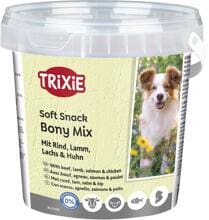 Trixie Soft Snack Bony Mix mit Rind, Lamm, Lachs & Huhn, 500g