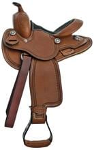 Sella western Denver Pony, dark oil, 10"