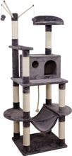 KERBL Pet Matteo scratching post, grey, 59x52x180cm