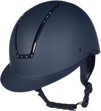 HKM Lady Shield Diamond riding helmet, dark blue, S