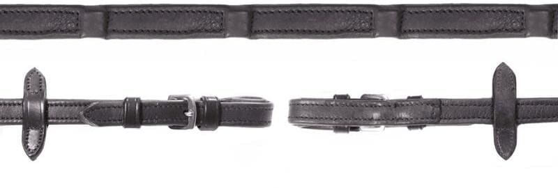 Schockemöhle Durasoft SP Zügel, black/silver, WB XL