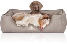 Knuffelwuff Tampa orthopädisches Hundebett, 85x63cm, grau