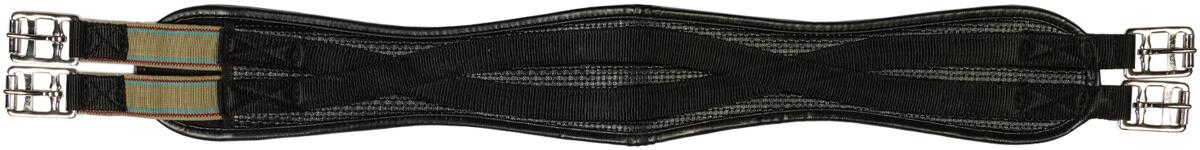 HKM Waffeloptik Elastik Sattelgurt, PVC Soft, schwarz, 70cm