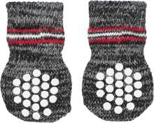 Trixie Anti-Rutsch Hundesocken, 2 Stück, grau