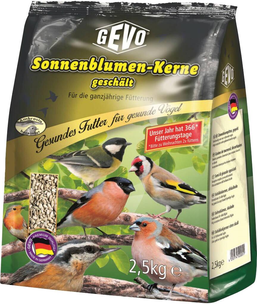 GEVO Sonnenblumenkerne Vogelfutter, geschält, 2,5kg
