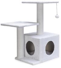 beeztees SCRATCH TREE SERPA FIEN white 45X34X70
