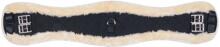 Sottopancia da dressage HKM, pelle di agnello sintetica, nero, 65 cm