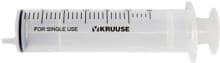 Siringa monouso KRUUSE con anello a O in silicone, eccentrica, a 3 componenti