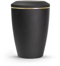 Urna per animali Völsing Lina Edition, fascia dorata spazzolata, velluto nero, 1,5 L