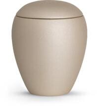 Urna per animali Völsing Verona Edition, velluto color champagne, 2,8 L