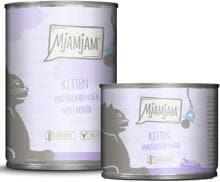 Mjamjam Kitten Katzenfutter mit Kalb & Lachsöl