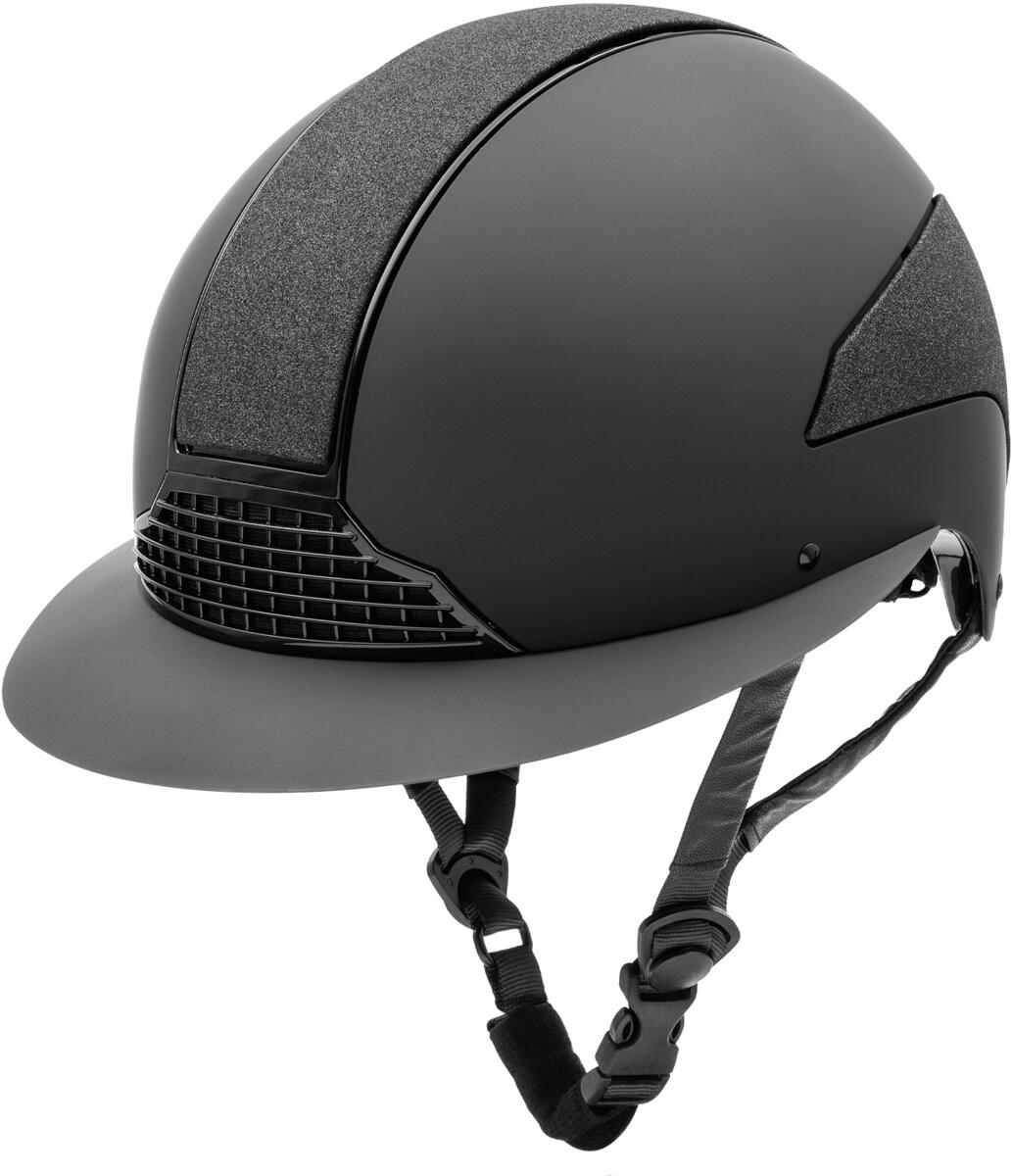 SWING H24 Lady Shine Reithelm, schwarz matt, L/57-59cm