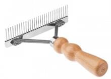 HPP Striegel mit Holzgriff, einseitig