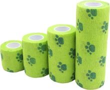 Tierbude Bandage | Green Paw | Größe M | 7,5 cm x 4,5 m