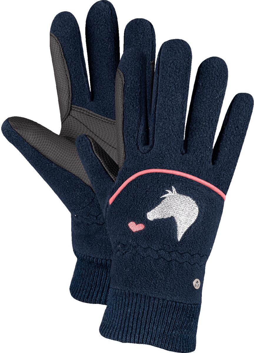 ELT Lucky Giselle Kids Fleece Reithandschuh, nachtblau, 3-5 Jahre
