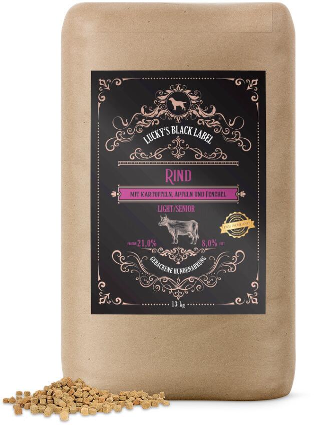 Black Label | mit Rind Light & Senior | getreidefreies Hundefutter | 13 kg