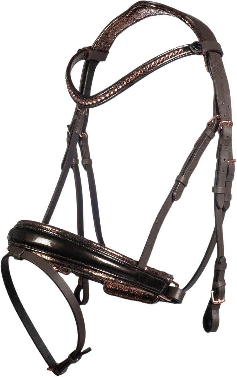HKM Sofia Trense, braun/rosegold, Warmblut