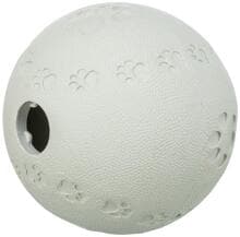 Palla snack Trixie, gomma naturale, ø9cm, grigio