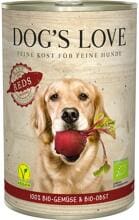 Dogs Love Organic Reds complementary food, 6x400g