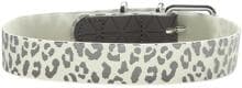 HUNTER Convenience Reflect Glow Halsband, weiß Leopardenmuster, L-XL, 65cm