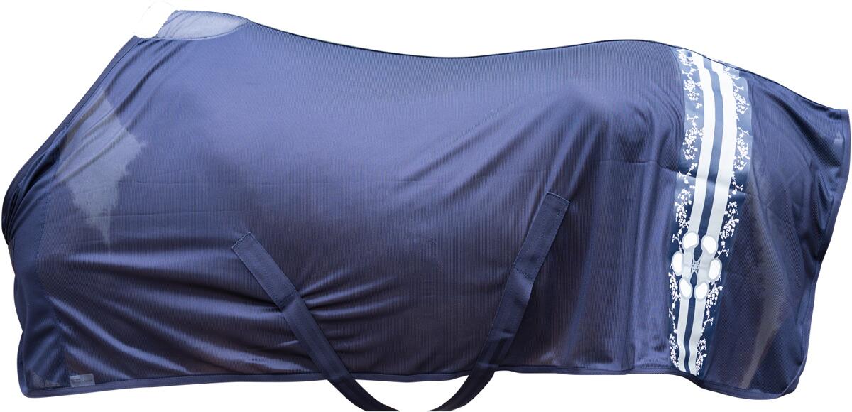 HKM Bloomsbury Fliegendecke, dunkelblau, 145cm
