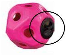 Göbel Schraubdeckel für Futterspielball, schwarz