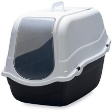 beeztees Romeo Katzentoilette, schwarz/weiß, 57x39x41cm