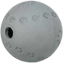 Palla snack Trixie, gomma naturale, ø11cm, grigio scuro