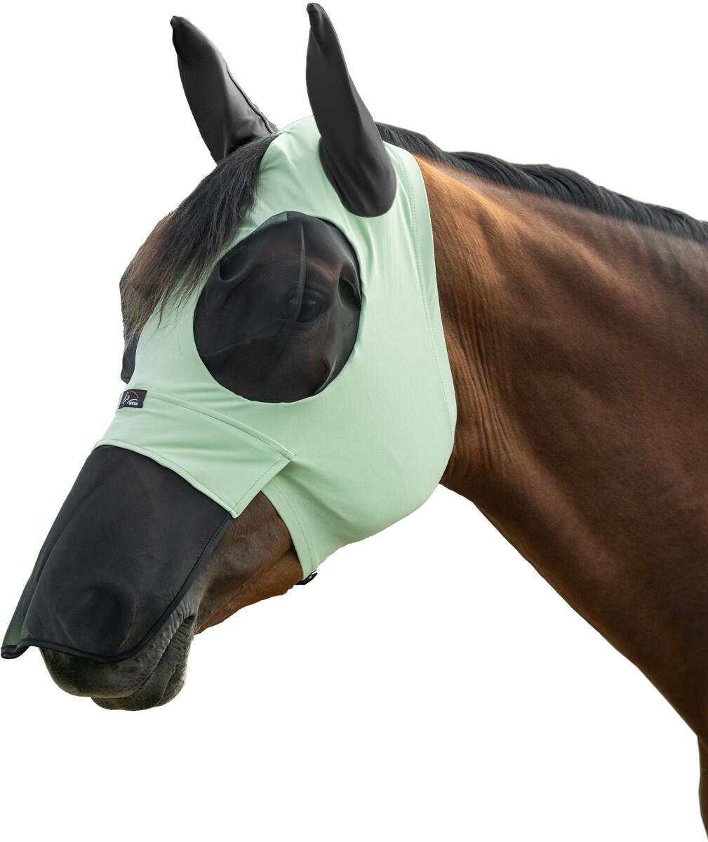 HKM Elastic Fliegenschutzmaske mit Nüsternschutz, jade, L