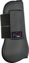 HKM Ghette Premium HKM, gambe anteriori, nero/nero, pony