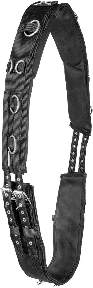 Waldhausen Supersoft Longiergurt, schwarz/silber, WB