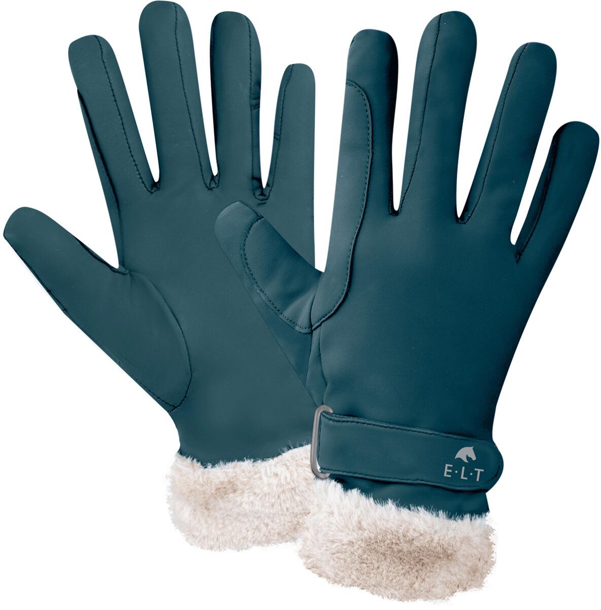 ELT St. Moritz Reithandschuh, petrolblau, XL