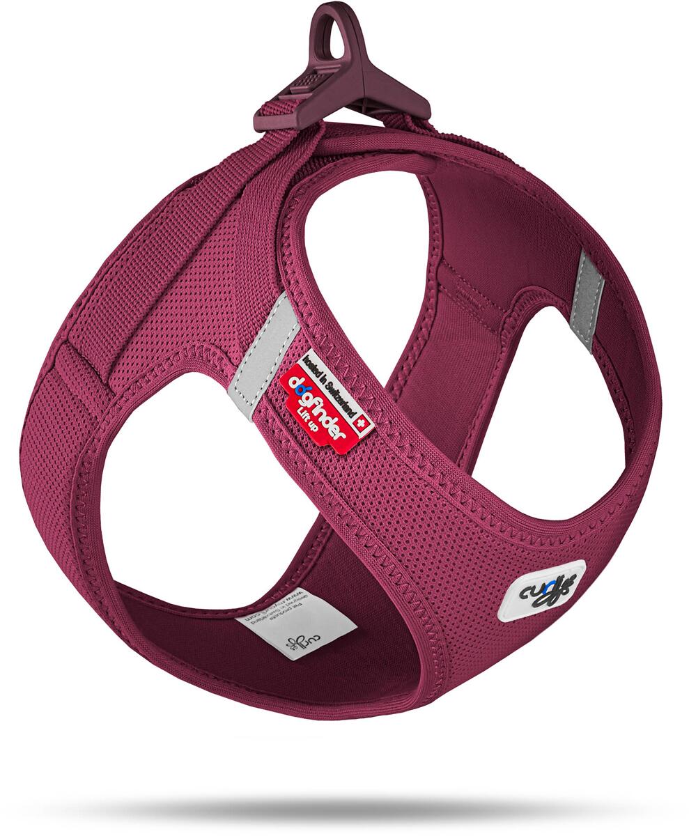 curli Clasp Air-Mesh Hundegeschirr, ruby, M