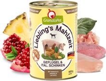 GranataPet Lieblings Mahlzeit Nassfutter mit Geflügel & italienischem Schinken