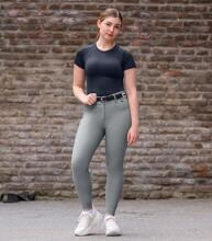 Pantaloni da equitazione ELT Comfort Ride Glam, grigio cromato, taglia 38