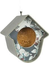 Singing Friend Eco Evie Vogelfutterhaus, grau/Blumen