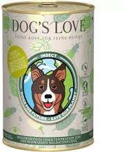 DOGS LOVE Nassfutter mit Insekt & Huhn, 6x400g
