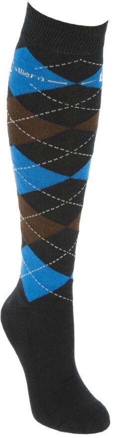 Covalliero Brescia Reitstrümpfe, darkblue kariert, Gr. 34-36