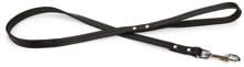 Karlie Rondo riveted leather dog lead, black, 100 x 1.6 cm