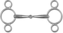 Waldhausen 3-ring snaffle, stainless steel