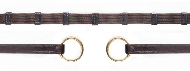 Schockemöhle SP Schnalle Gurtzügel, dark brown/gold, WB