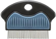 Trixie flea and dust comb, metal, 7cm, dark grey/blue