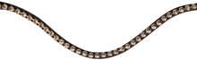 HKM Passion browband, brown/brown, pony
