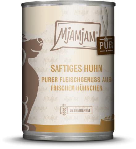 Mjamjam Nassfutter Huhn Pur, 6x400g