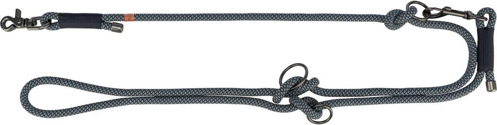 Trixie Soft Rope V-Leine, schwarz/grau, M–L, 2m/ø10mm