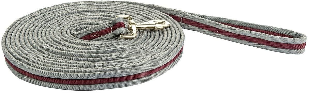 HKM Soft Longe, dunkelgrau/bordeaux, 800cm